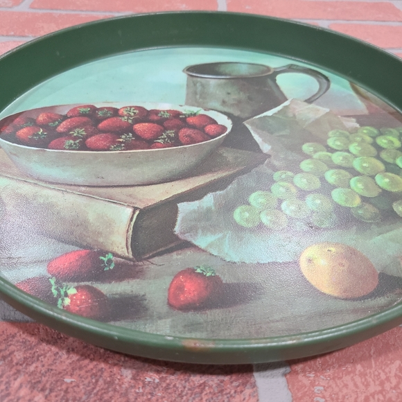 Vintage round metal serving tray Still Life by Henk Bos - Picture 3 of 8